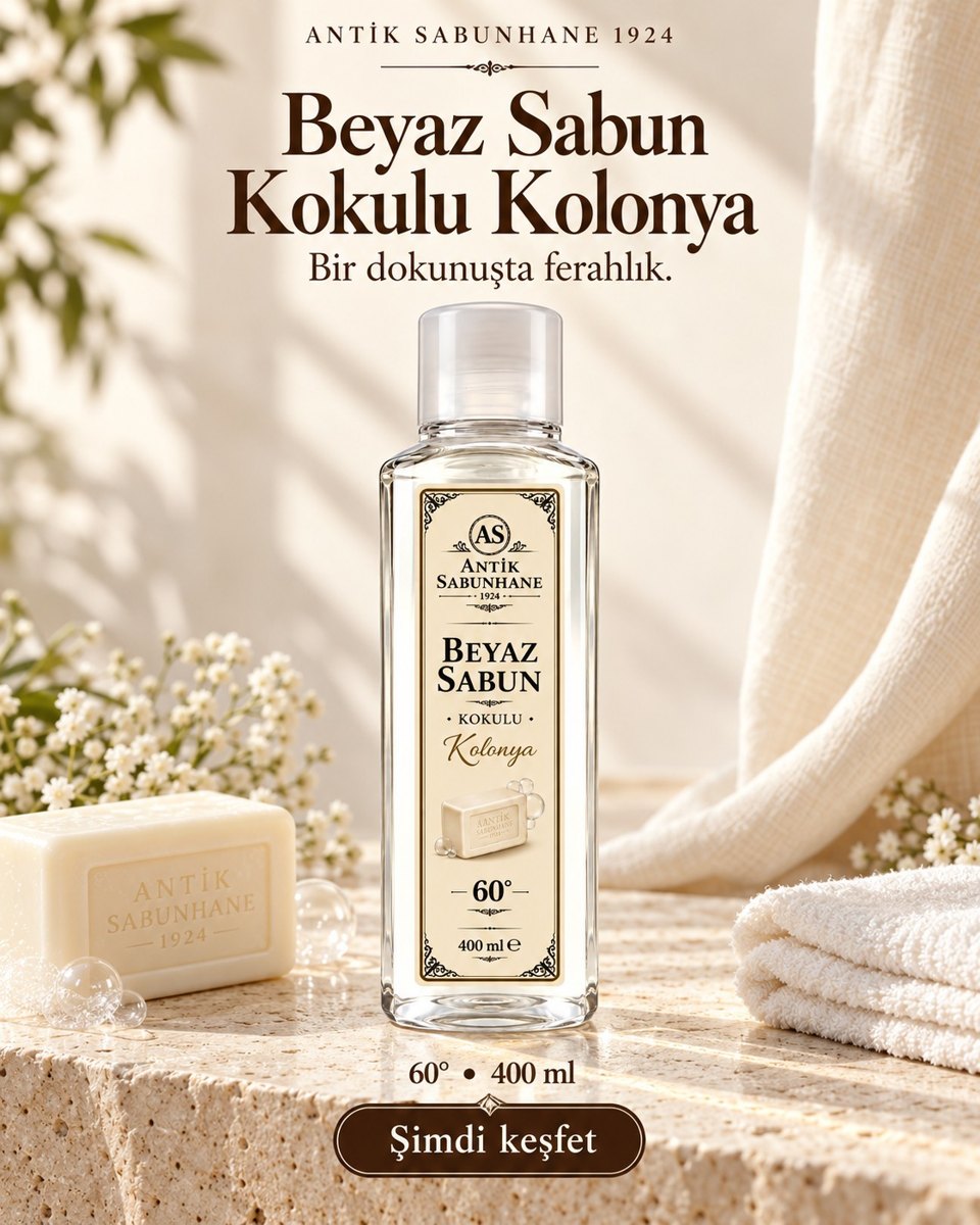 Beyaz Sabun Kolonyası — görsel 3