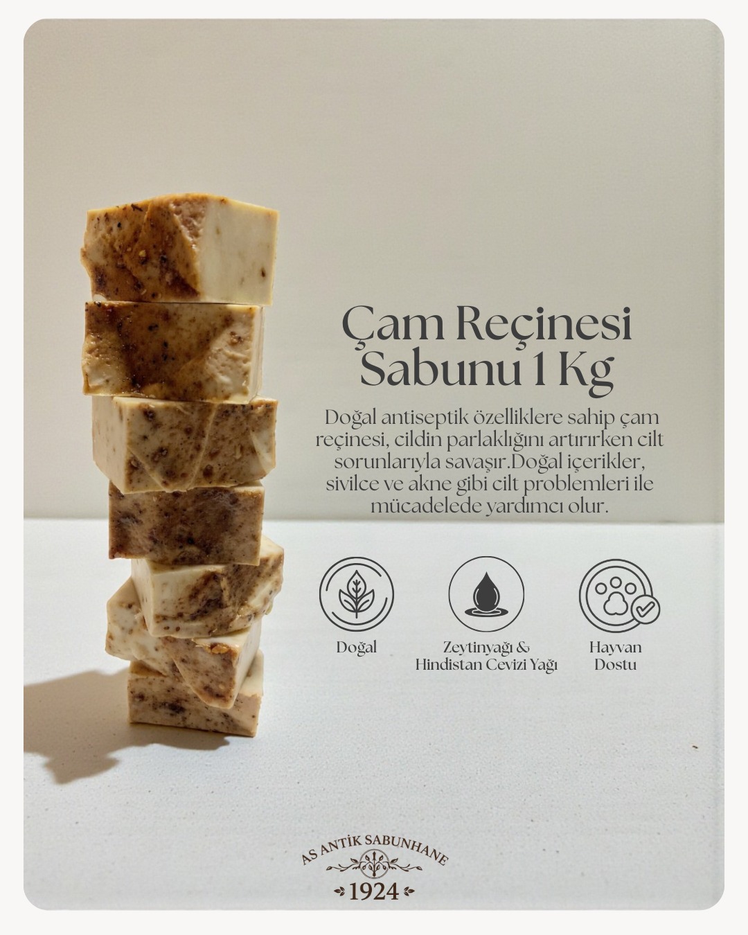 Çam Reçinesi Sabunu 1 KG