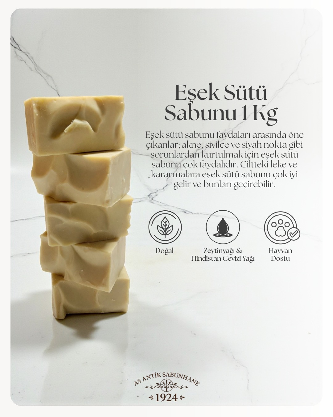 Eşek Sütlü ve Damla Sakızlı Sabunu 1 KG