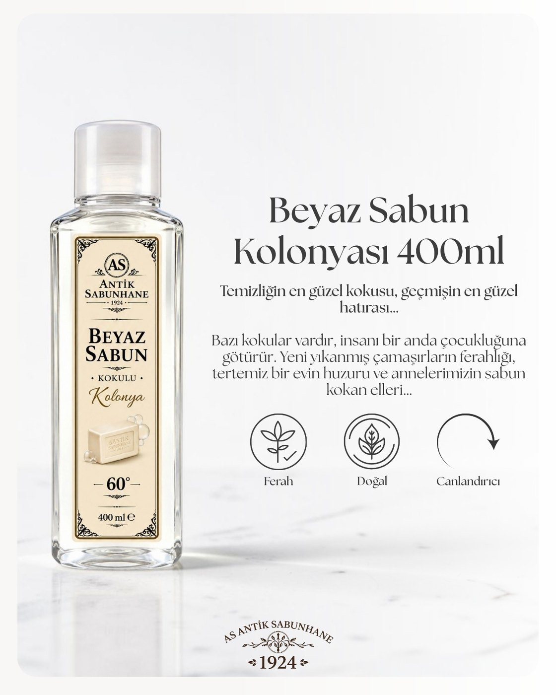 Beyaz Sabun Kolonyası