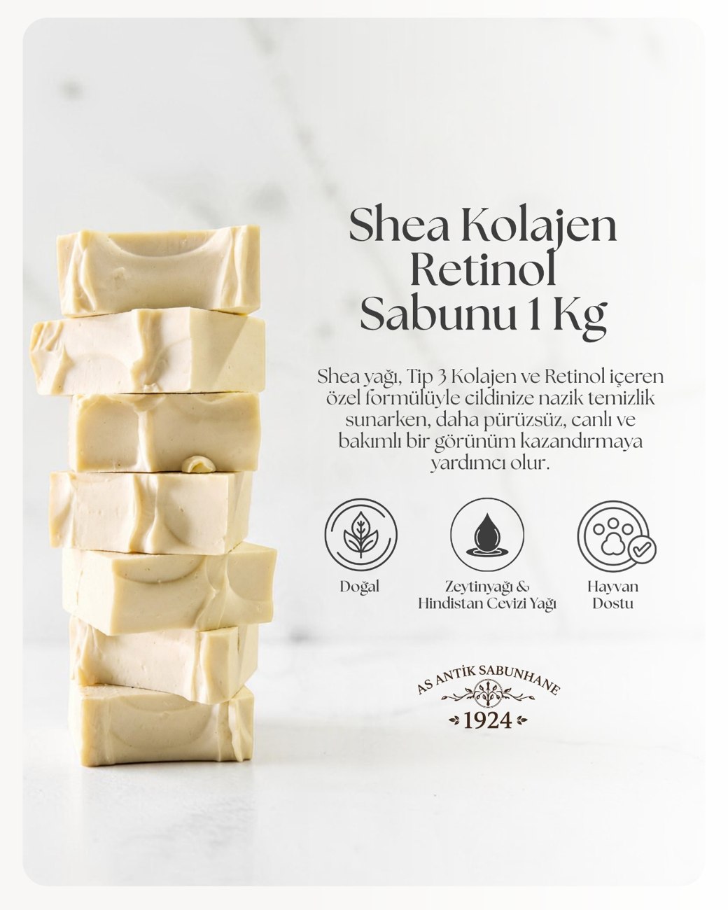Shea Kollajen ve Retinol Sabunu 1 KG