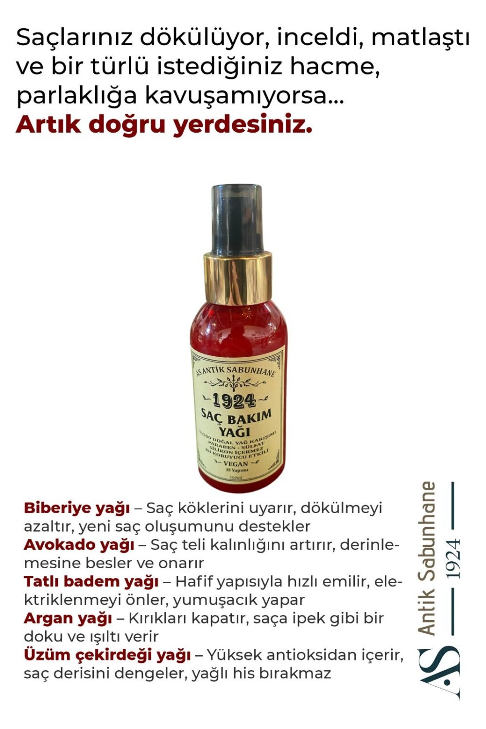 Saç Bakım Yağı — görsel 2