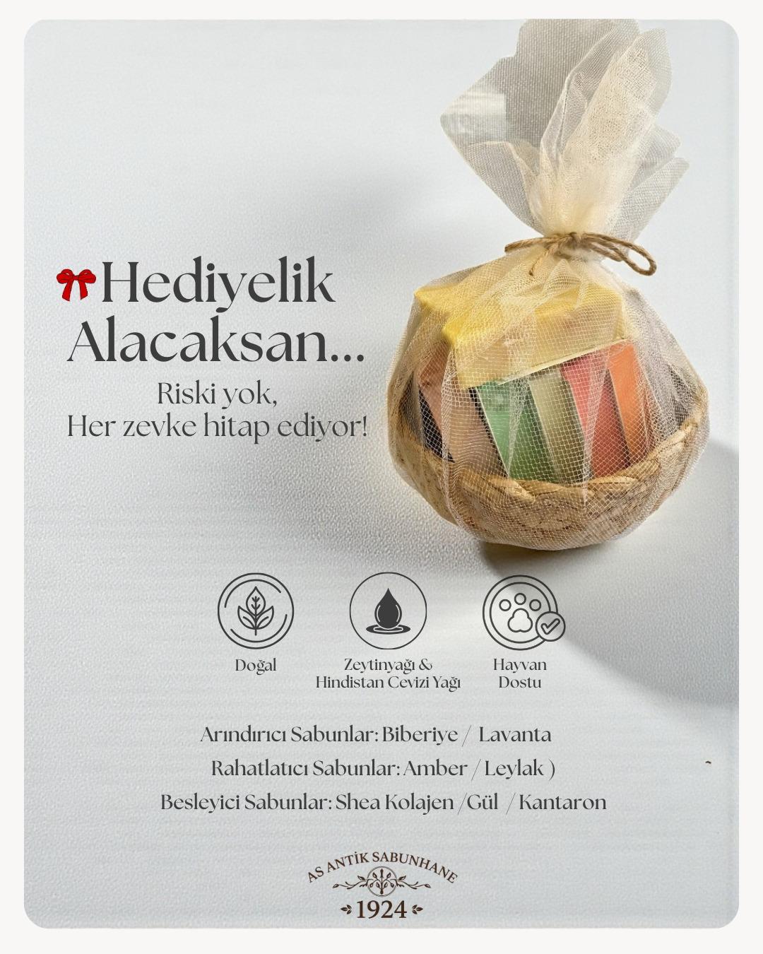 7'li Doğal Sabun Sepeti – Antik Sabunhane Özel Serisi — görsel 2