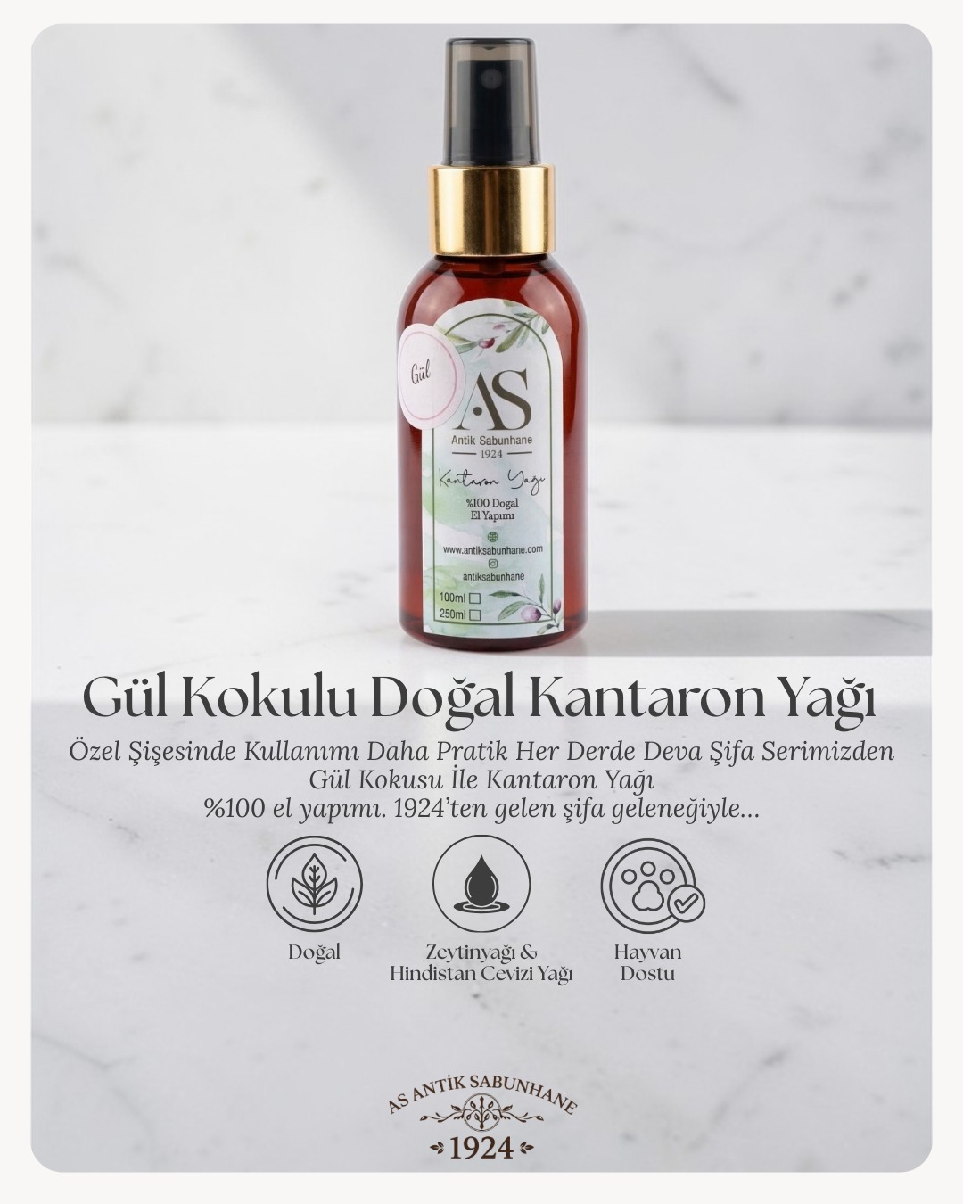 Gül Kokulu Kantaron Yağı